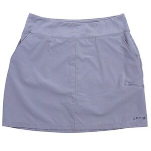 Orvis Skort Active Athletic Golf Skirt Pockets Pull On Lavender/Gray Size‎ S